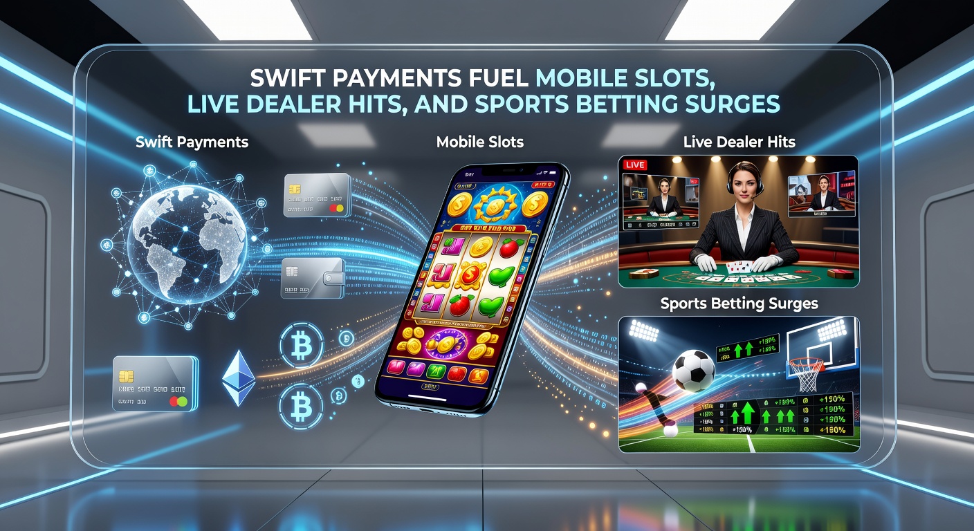 Dynamic scene of sports betting app on mobile with instant payment confirmation overlaying live odds and slot reels in the background