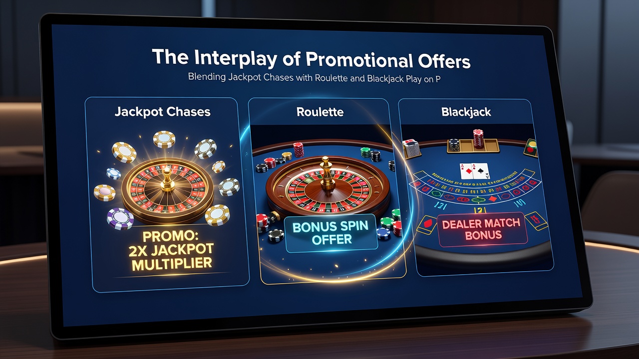 Close-up view of smartphone showing progressive jackpot counters during live roulette and blackjack sessions