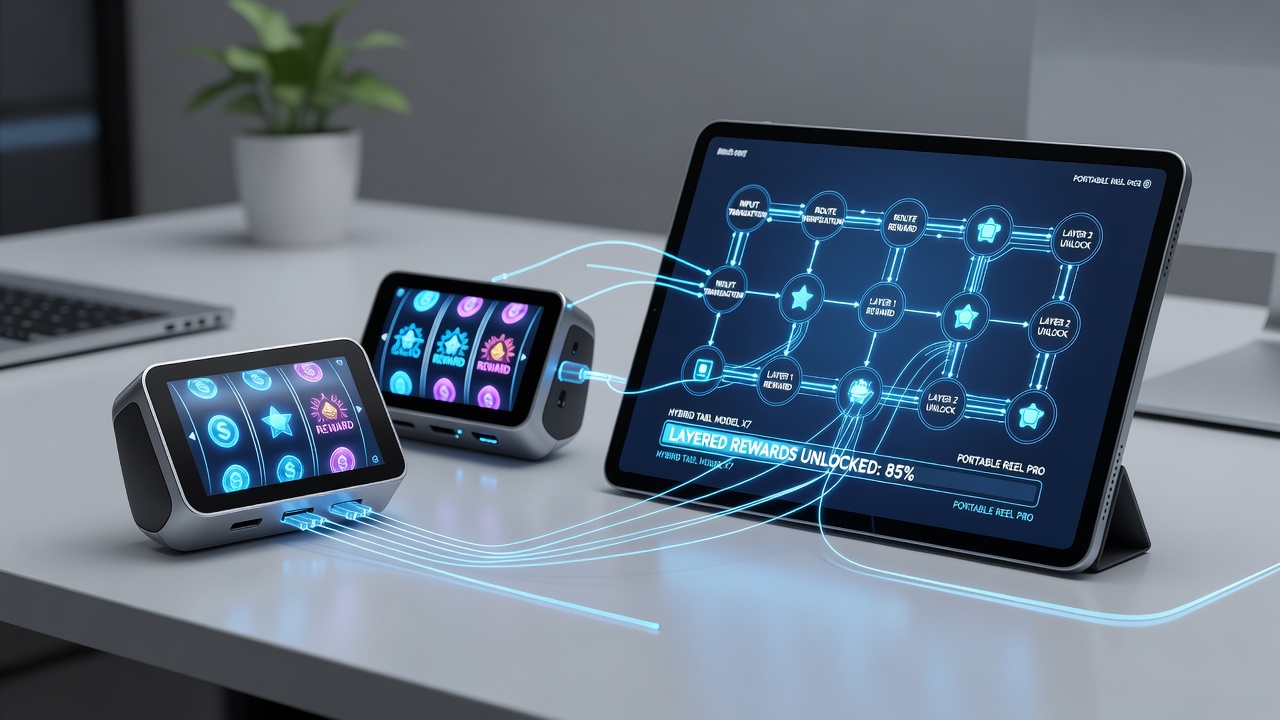 Flow diagram of reward layers activated through connected payment routes in mobile gambling